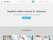 Tablet Screenshot of ilopilleriapteekki.fi